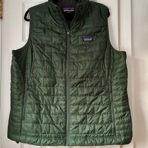 Patagonia Green Nano Puff Vest Womens size XXL